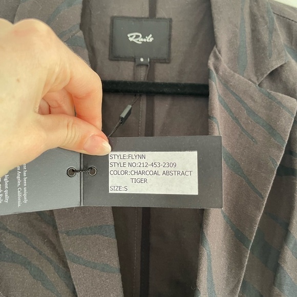 Rails Flynn Blazer Abstract Tiger Stripes - S - Picture 2 of 6